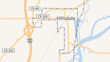 Hillsdale, Illinois map