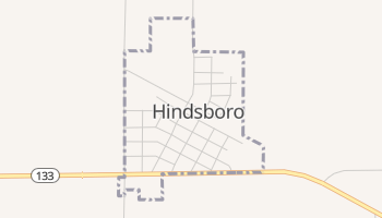 Hindsboro, Illinois map