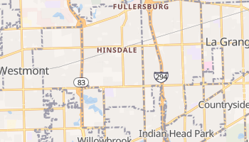 Hinsdale, Illinois map