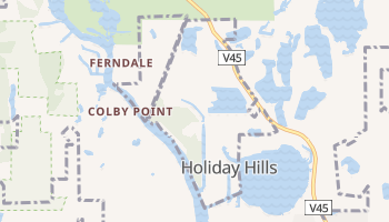Holiday Hills, Illinois map