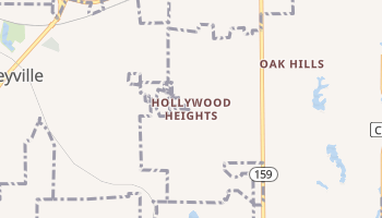 Hollywood Heights, Illinois map