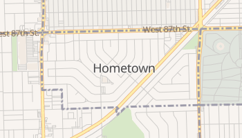Hometown, Illinois map