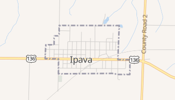 Ipava, Illinois map