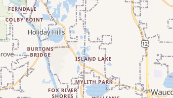 Island Lake, Illinois map