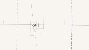 Kell, Illinois map