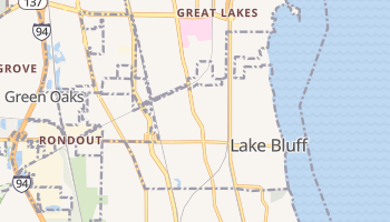 Lake Bluff, Illinois map