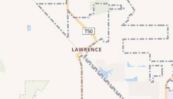 Lawrence, Illinois map