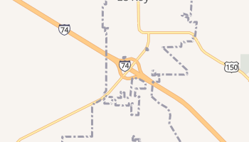 Le Roy, Illinois map