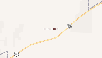 Ledford, Illinois map