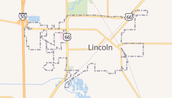 Lincoln, Illinois map