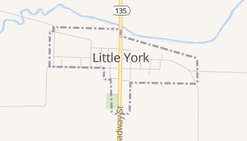 Little York, Illinois map