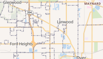Lynwood, Illinois map