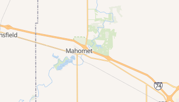 Mahomet, Illinois map