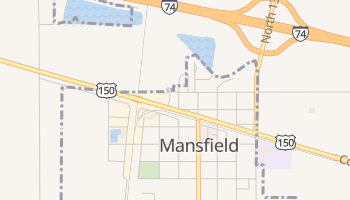 Mansfield, Illinois map