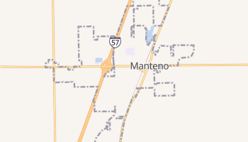 Manteno, Illinois map