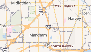 Markham, Illinois map