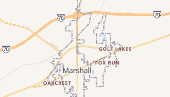 Marshall, Illinois map
