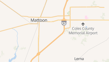 Mattoon, Illinois map