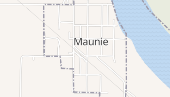 Maunie, Illinois map