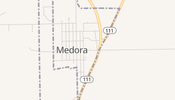Medora, Illinois map