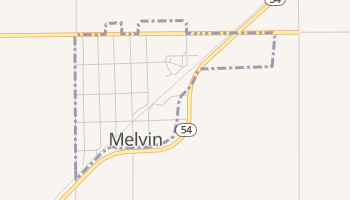 Melvin, Illinois map