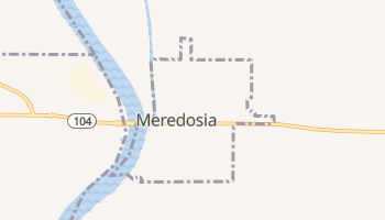 Meredosia, Illinois map