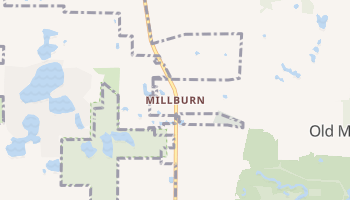 Millburn, Illinois map