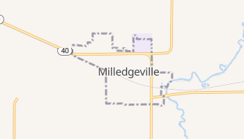 Milledgeville, Illinois map