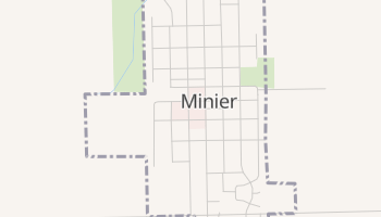 Minier, Illinois map