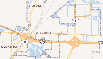 Mitchell, Illinois map