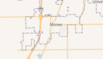 Monee, Illinois map
