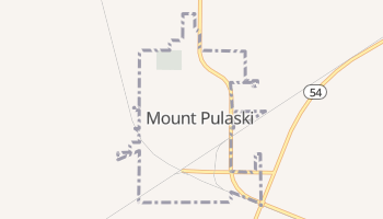 Mount Pulaski, Illinois map