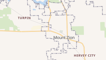 Mount Zion, Illinois map