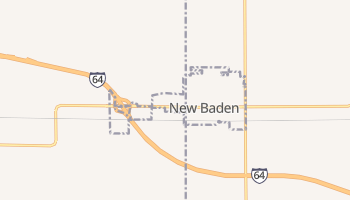 New Baden, Illinois map