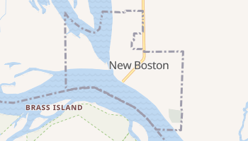 New Boston, Illinois map
