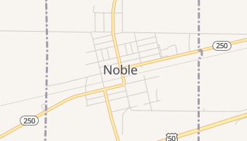Noble, Illinois map
