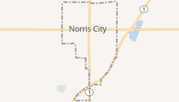 Norris City, Illinois map