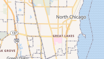 North Chicago, Illinois map