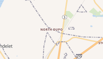 North Dupo, Illinois map