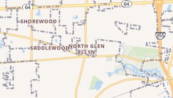 North Glen Ellyn, Illinois map