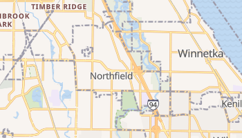 Northfield, Illinois map