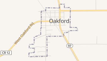 Oakford, Illinois map