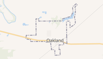 Oakland, Illinois map