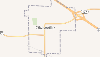 Okawville, Illinois map