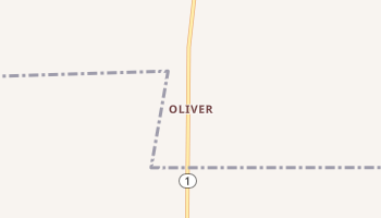 Oliver, Illinois map
