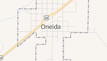 Oneida, Illinois map