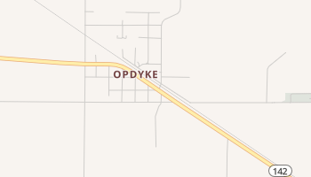 Opdyke, Illinois map