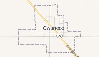 Owaneco, Illinois map