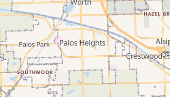 Palos Heights, Illinois map
