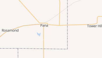 Pana, Illinois map